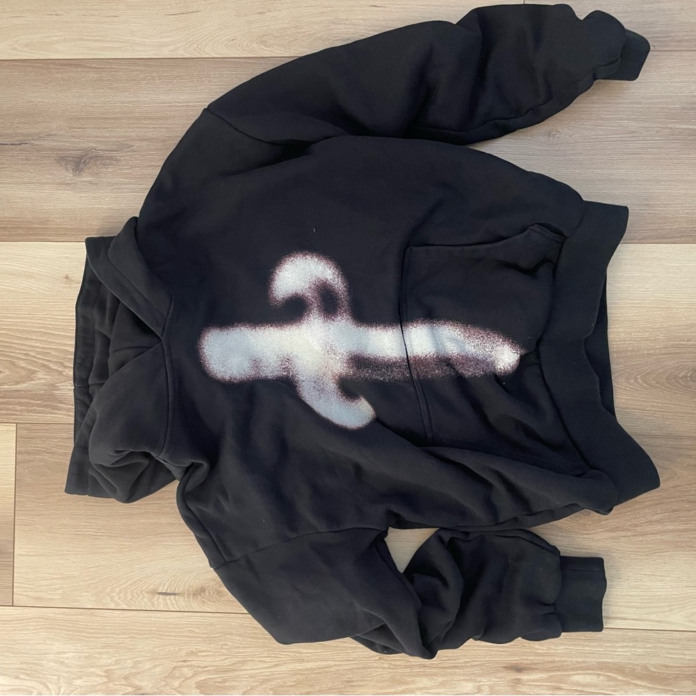 Black Graphic Men's Sweater